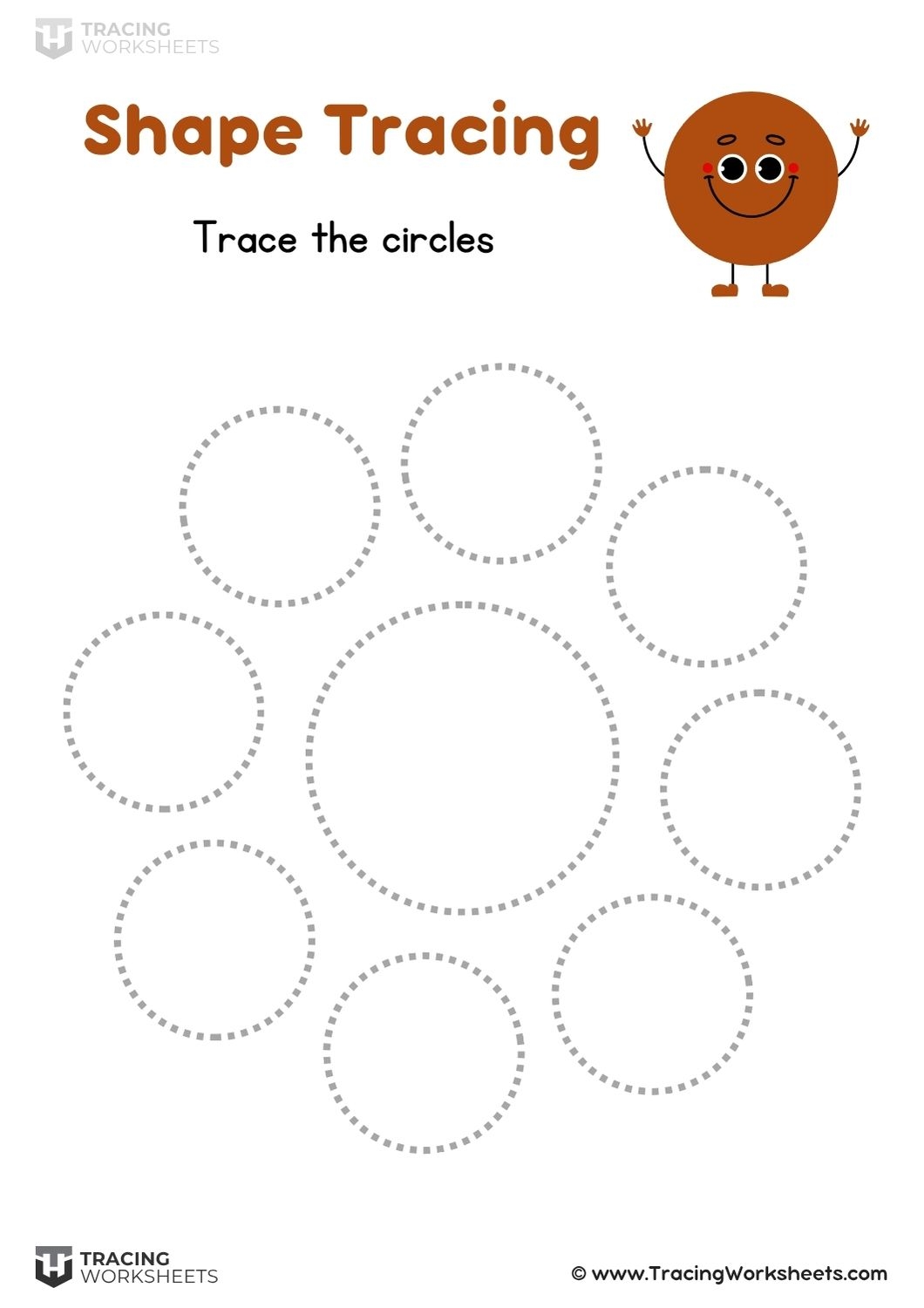10 Circle Tracing Worksheets Free Download