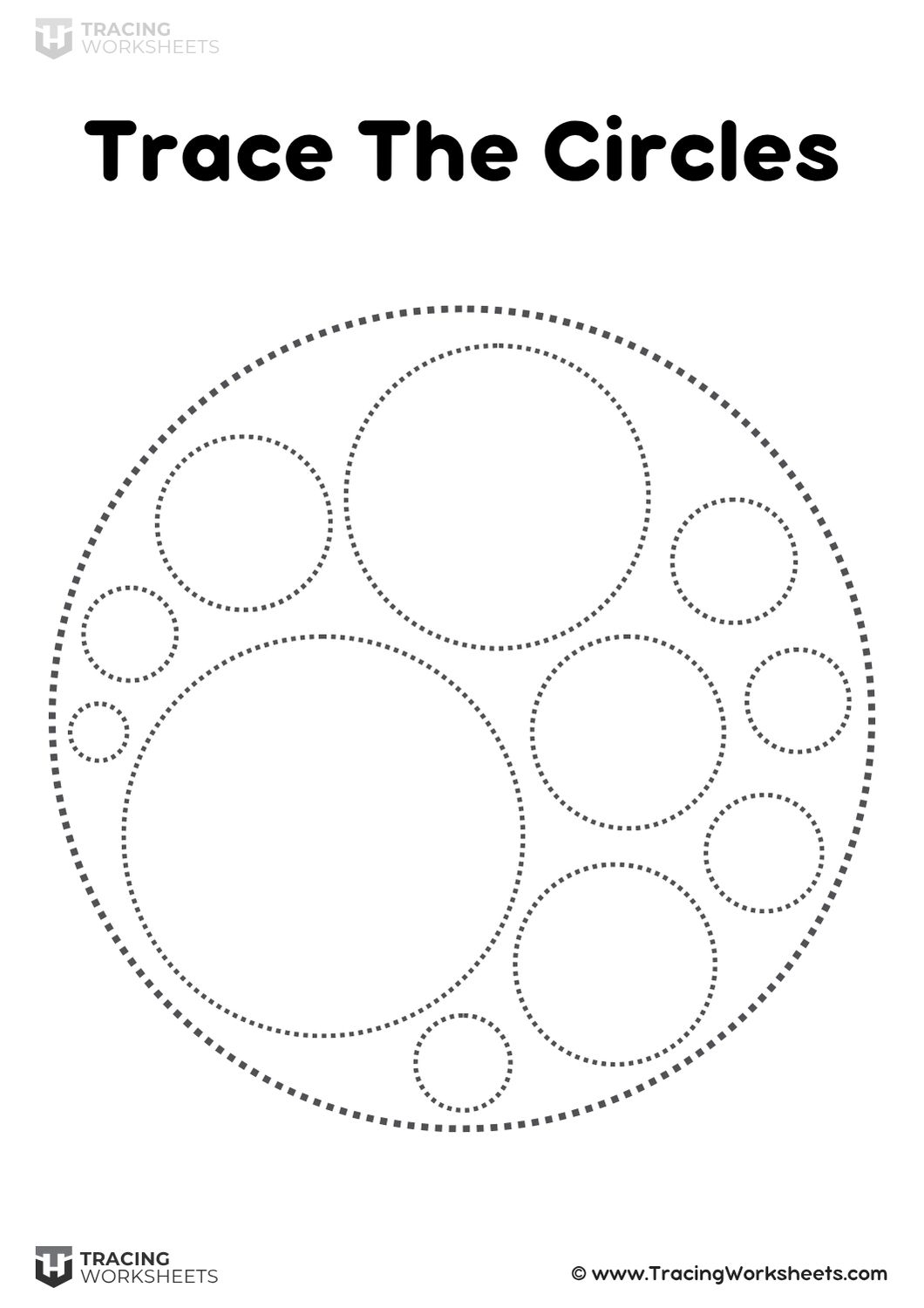 10 Circle Tracing Worksheets Free Download