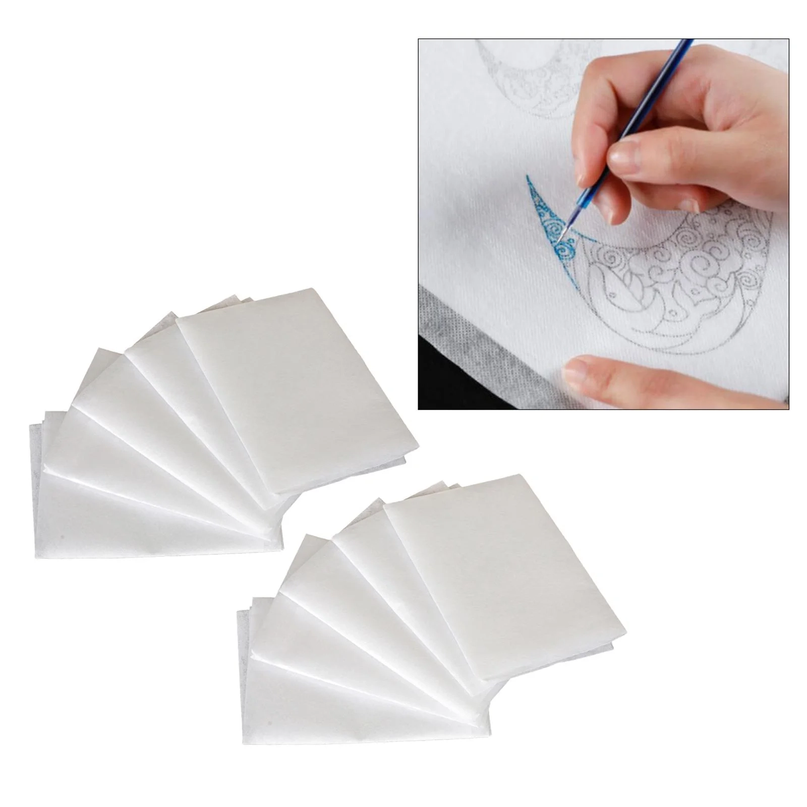 10 Pcs Transfer Paper Repeatedly Use Carbon Water Soluble Tracing 