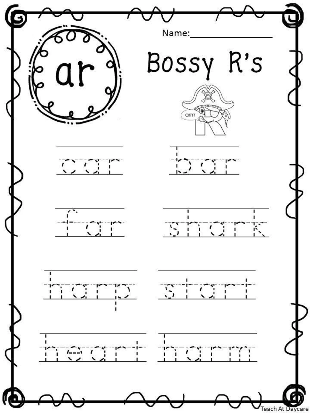 Vowel Tracing Worksheets