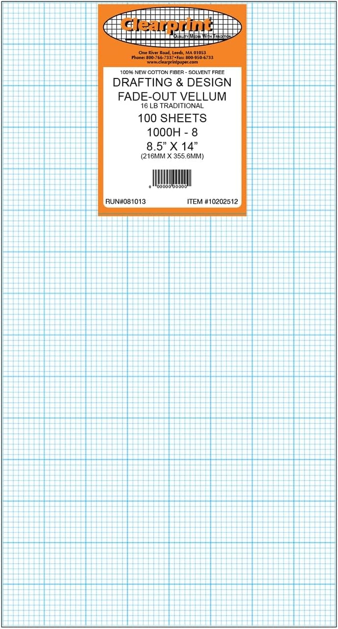 11x17 Paper Clearprint 1000H Design Vellum 18x24 100 Cotton 