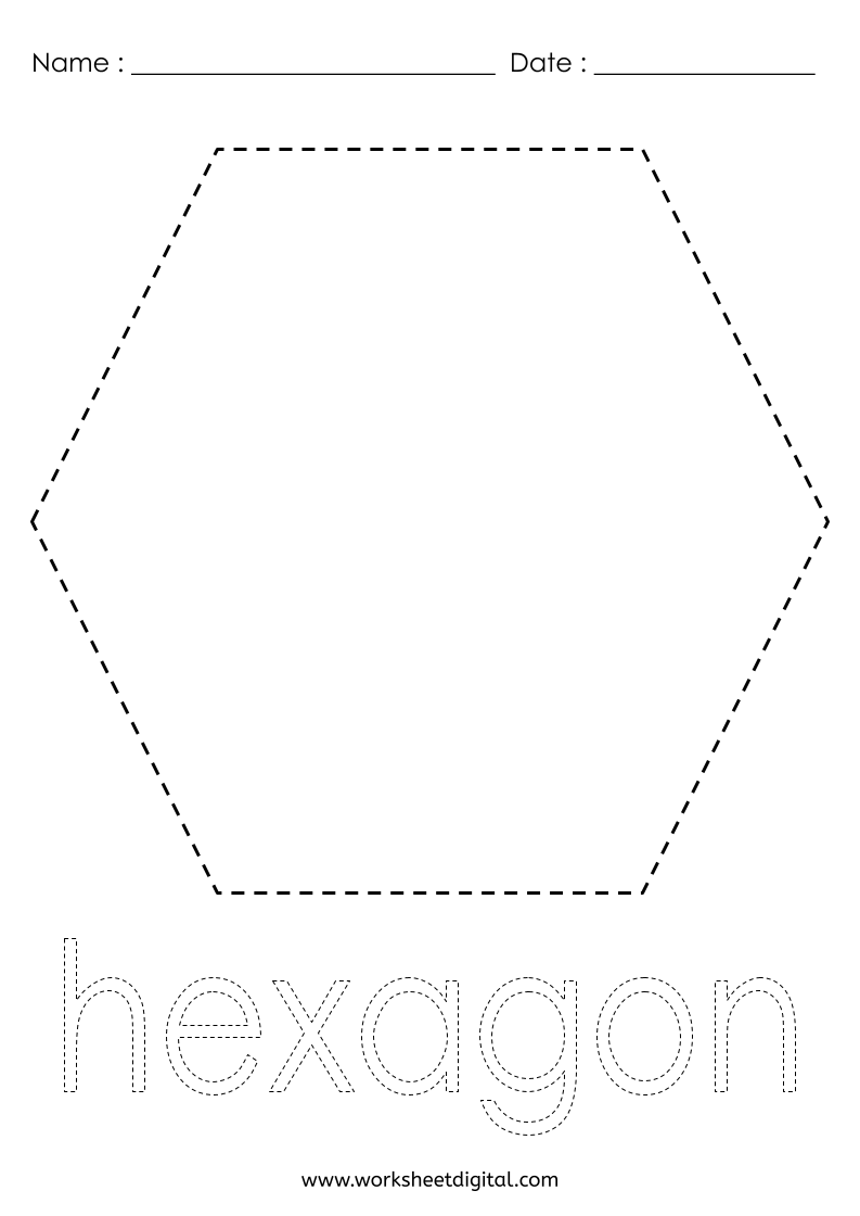 12 Shapes Tracing Worksheets Worksheet Digital 1 Teacher Made 