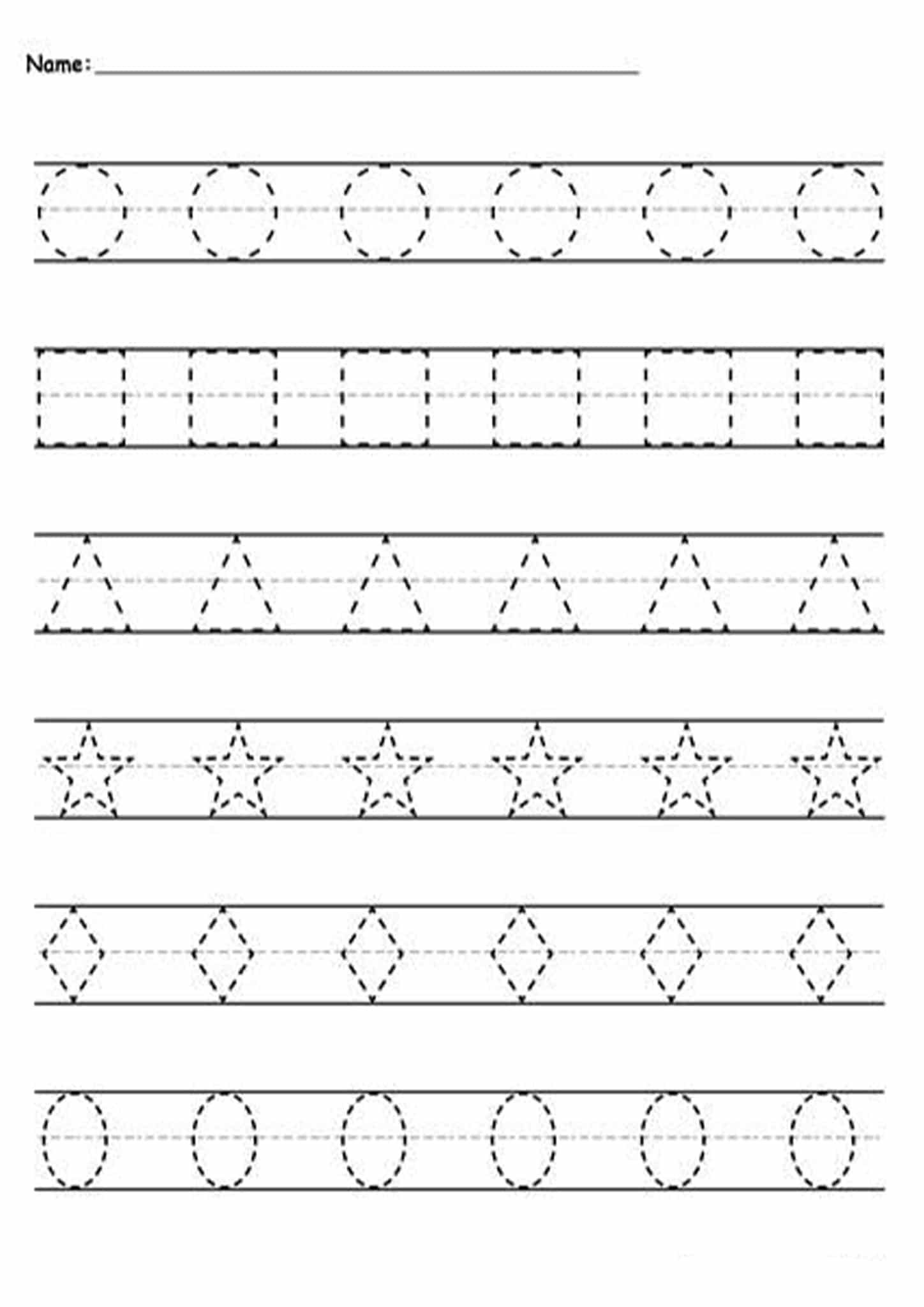 15 FREE Tracing Shapes Worksheets For Preschool Kids My Happy 