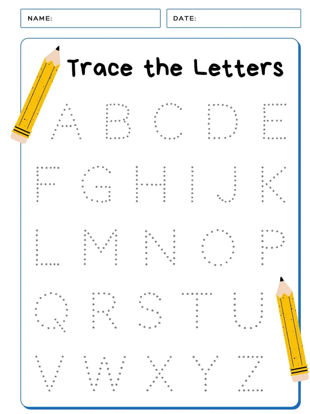 2 4 Year Old Alphabet Tracing And Spotting Etsy 2 4 Year Old Alphabet Tracing And Spotting Etsy