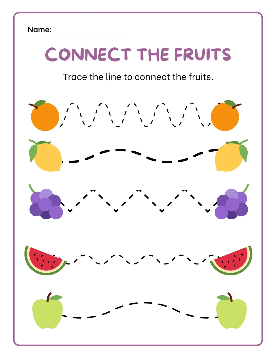 2 Printable Preschool Tracing Worksheets Trace The Lines 
