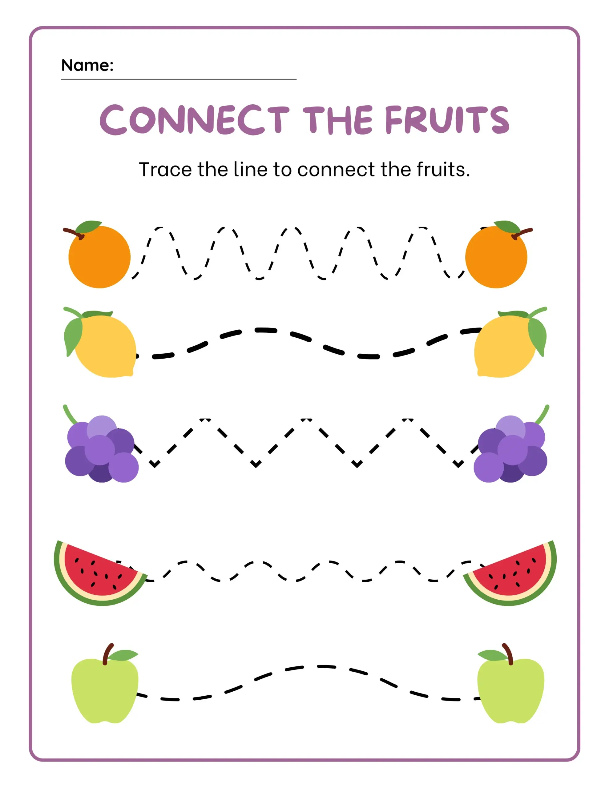 2 Printable Preschool Tracing Worksheets Trace The Lines 