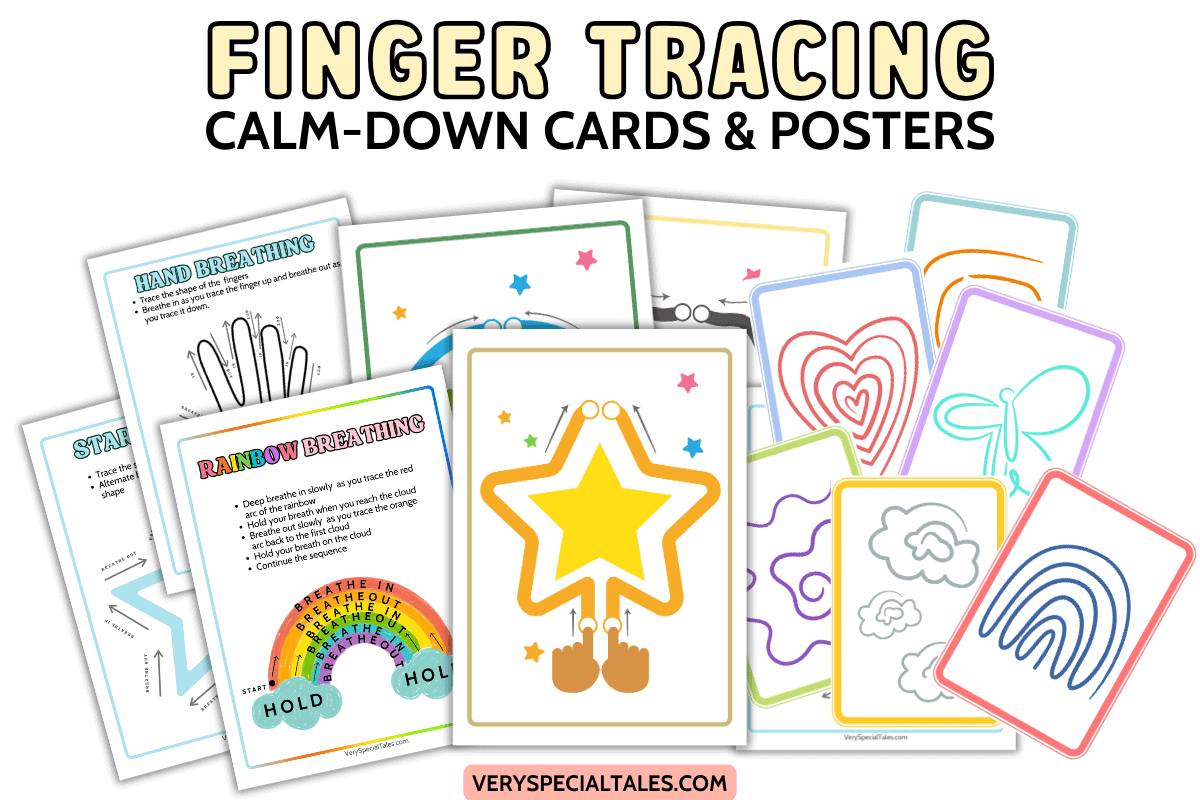 25 Free Finger Tracing Calm Down Cards amp Posters Very Special Tales