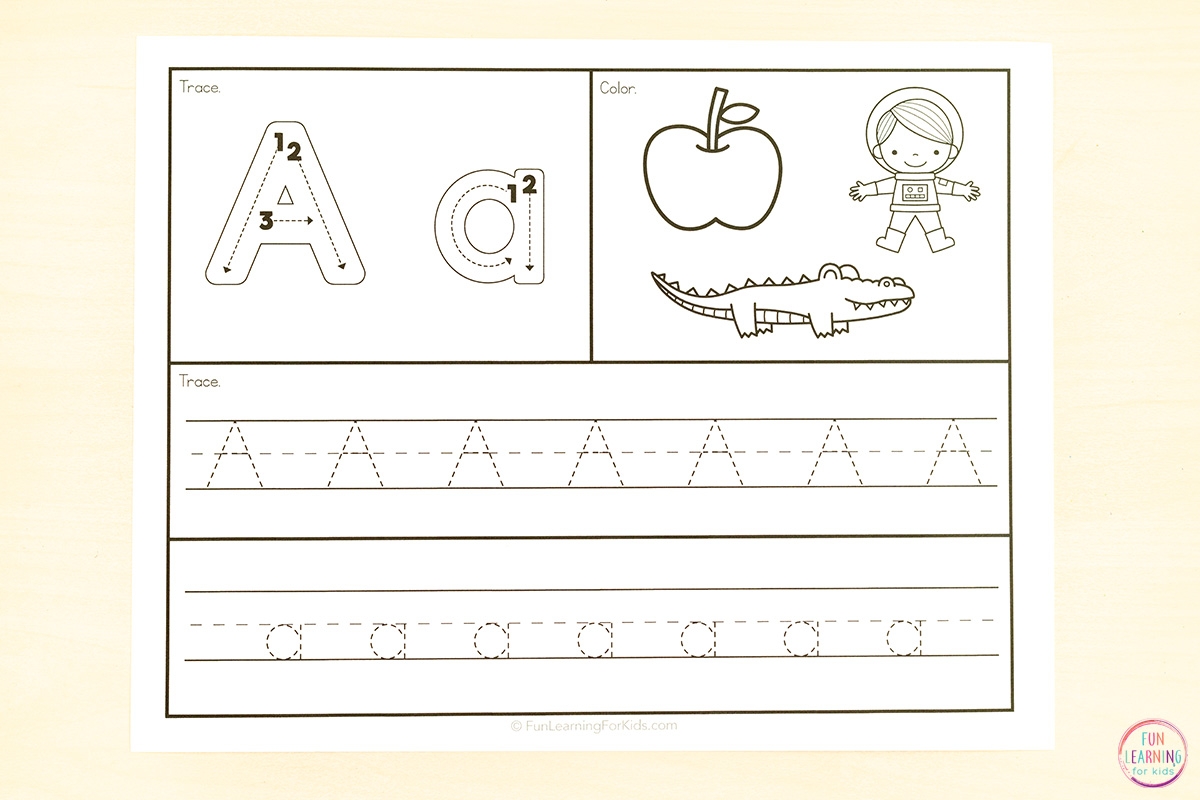 Free Printable Letter A Tracing Worksheets