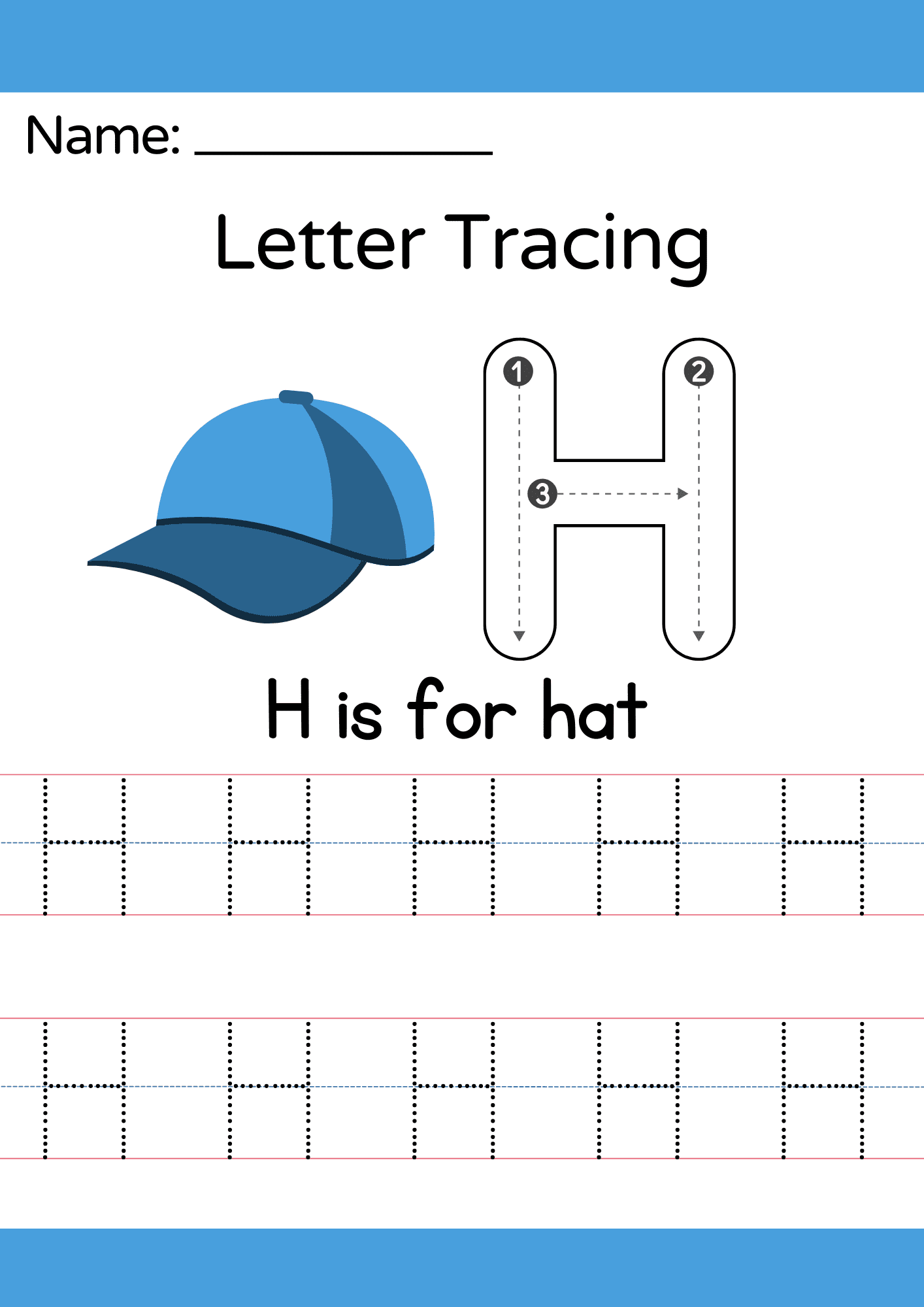 26 Printable Capital Letters Tracing Worksheets A To Z For Free