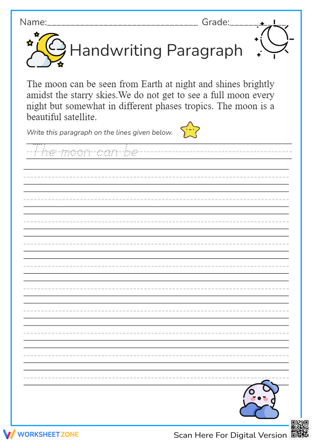 2nd Grade Tracing Worksheets