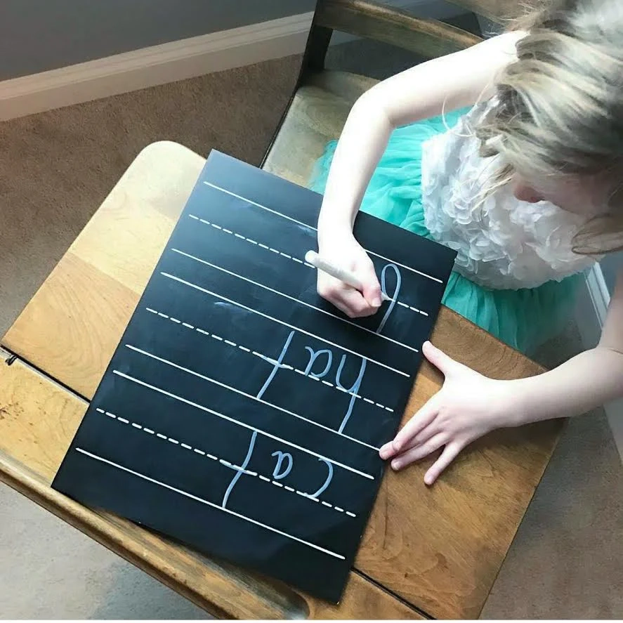 3 Line Trace n Erase Chalkboard Chalk Full Of Design