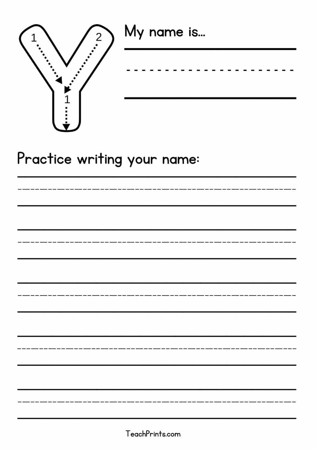 Blank Tracing Worksheets