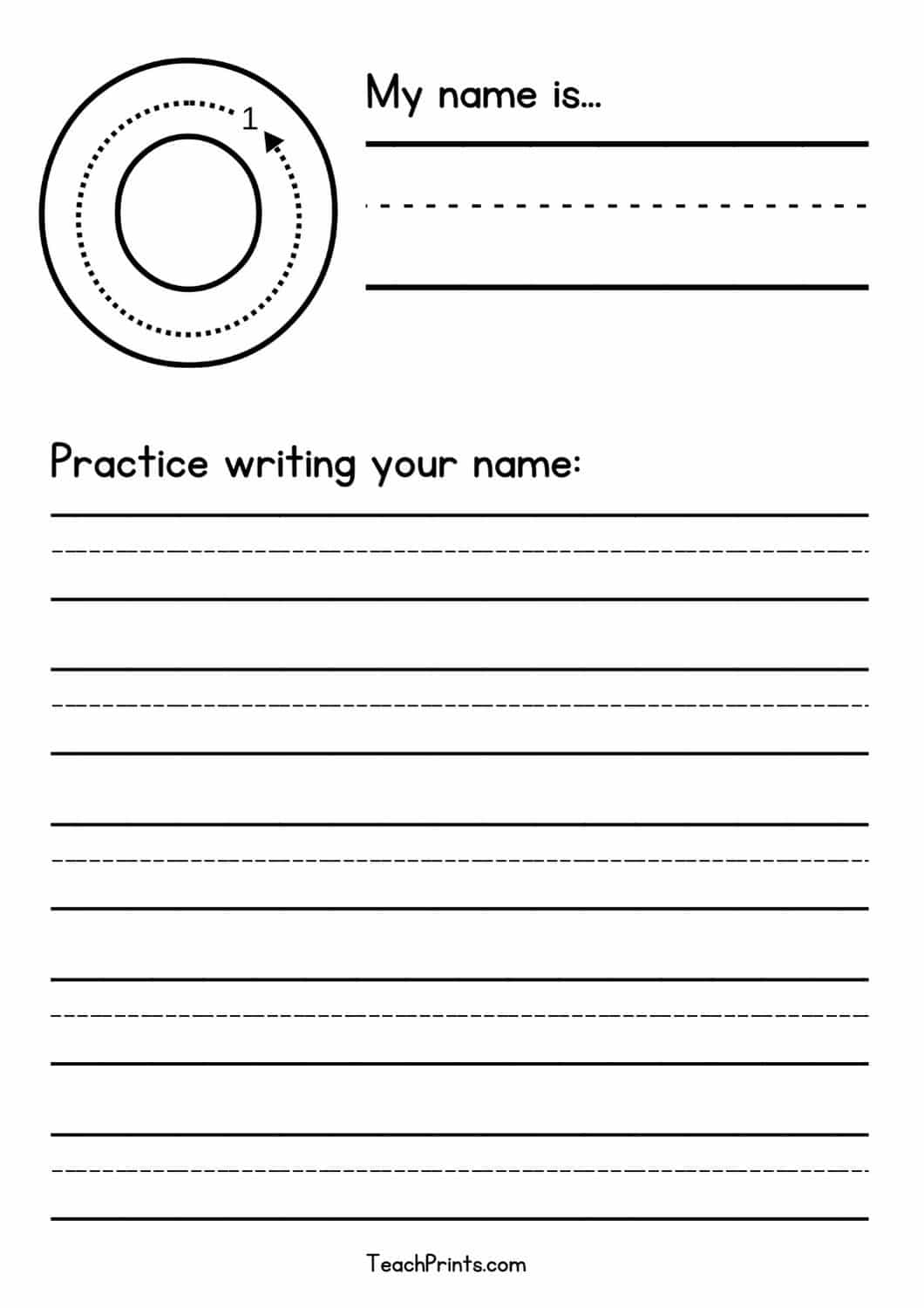 32 Free Blank Name Tracing Worksheets Teach Prints
