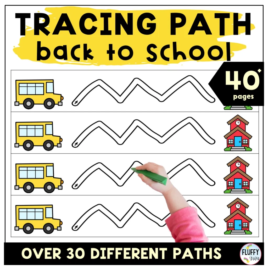 40 Pages Of Cute Tracing Lines Worksheet For Toddler And 