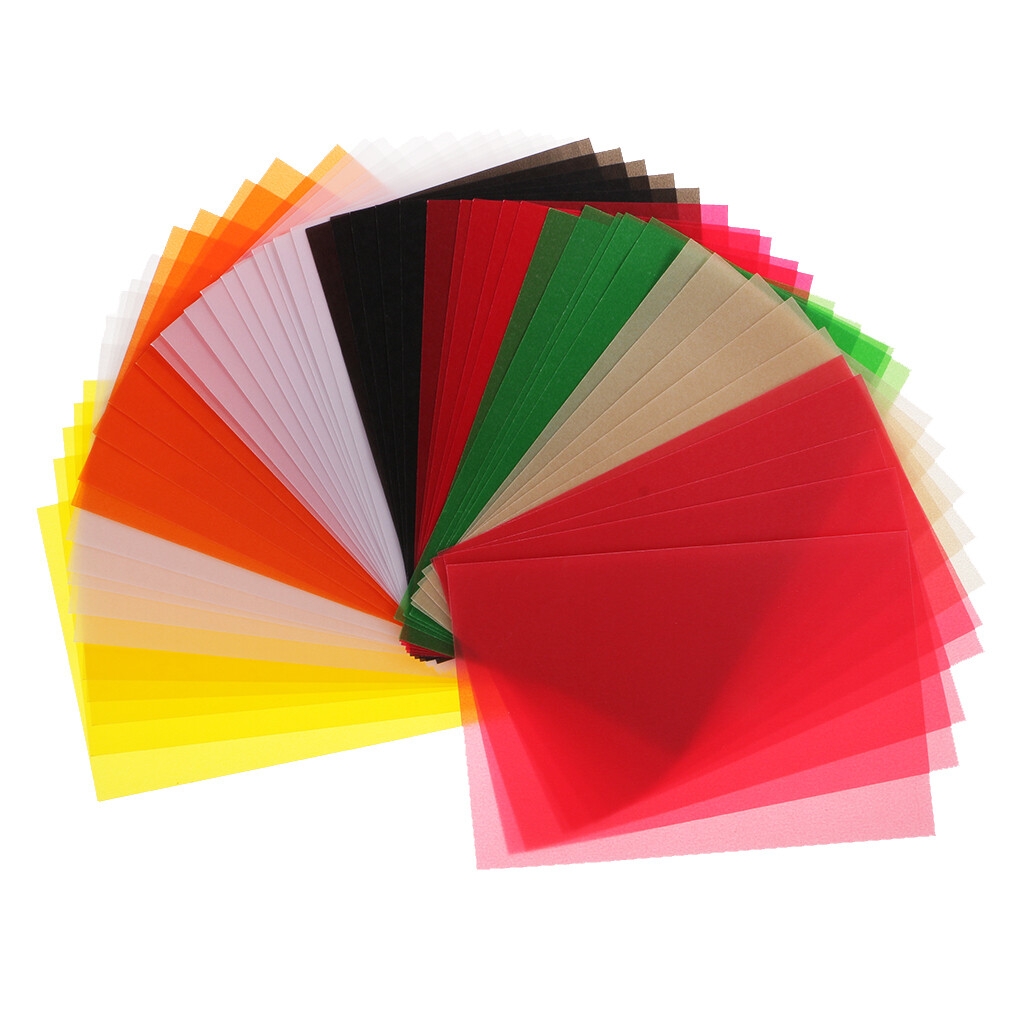 50pcs Colorful Translucent Tracing Papers For Sketch DIY Drawing 