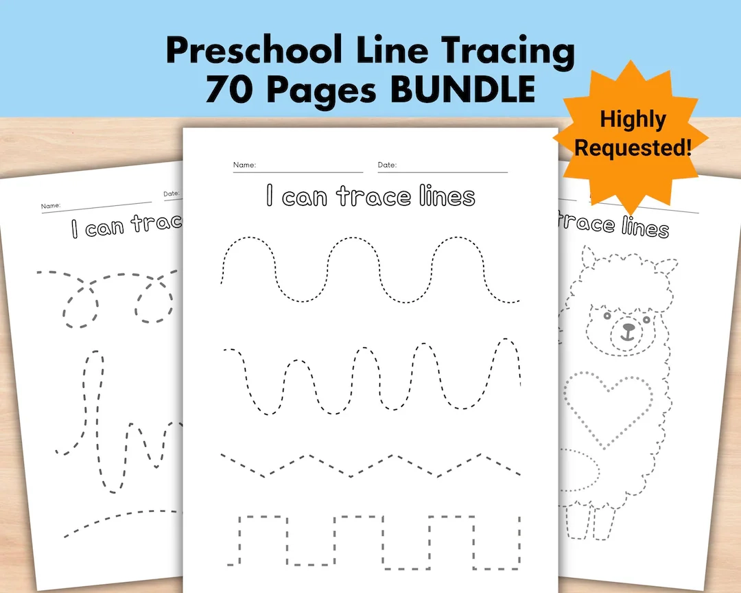 Pre K Line Tracing