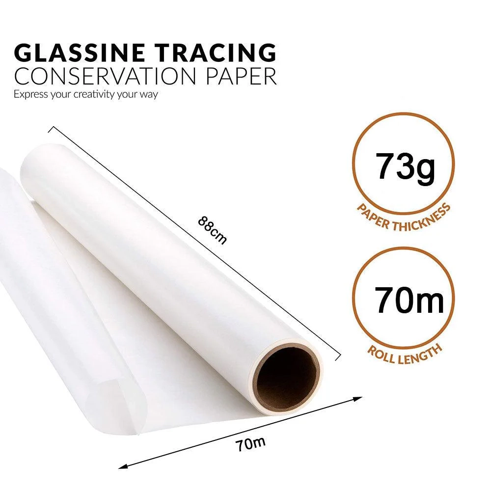 70m 88cm Wide Glassine Tracing Paper Light Diffusion Translucent Photo