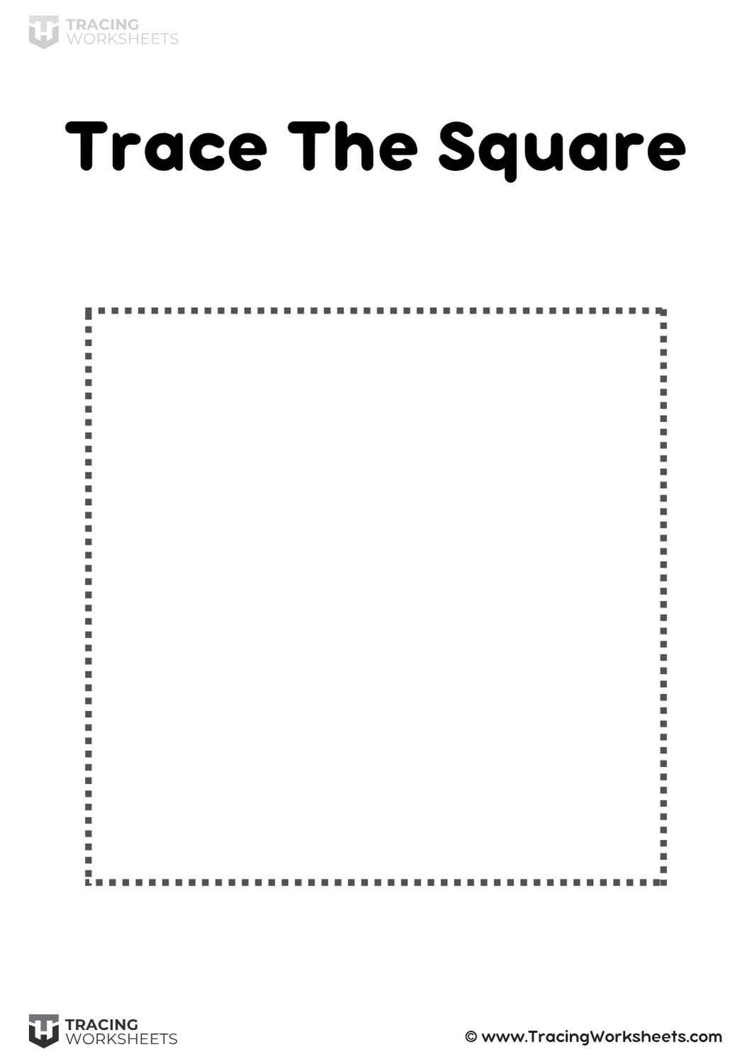9 Square Tracing Worksheets Free Printable