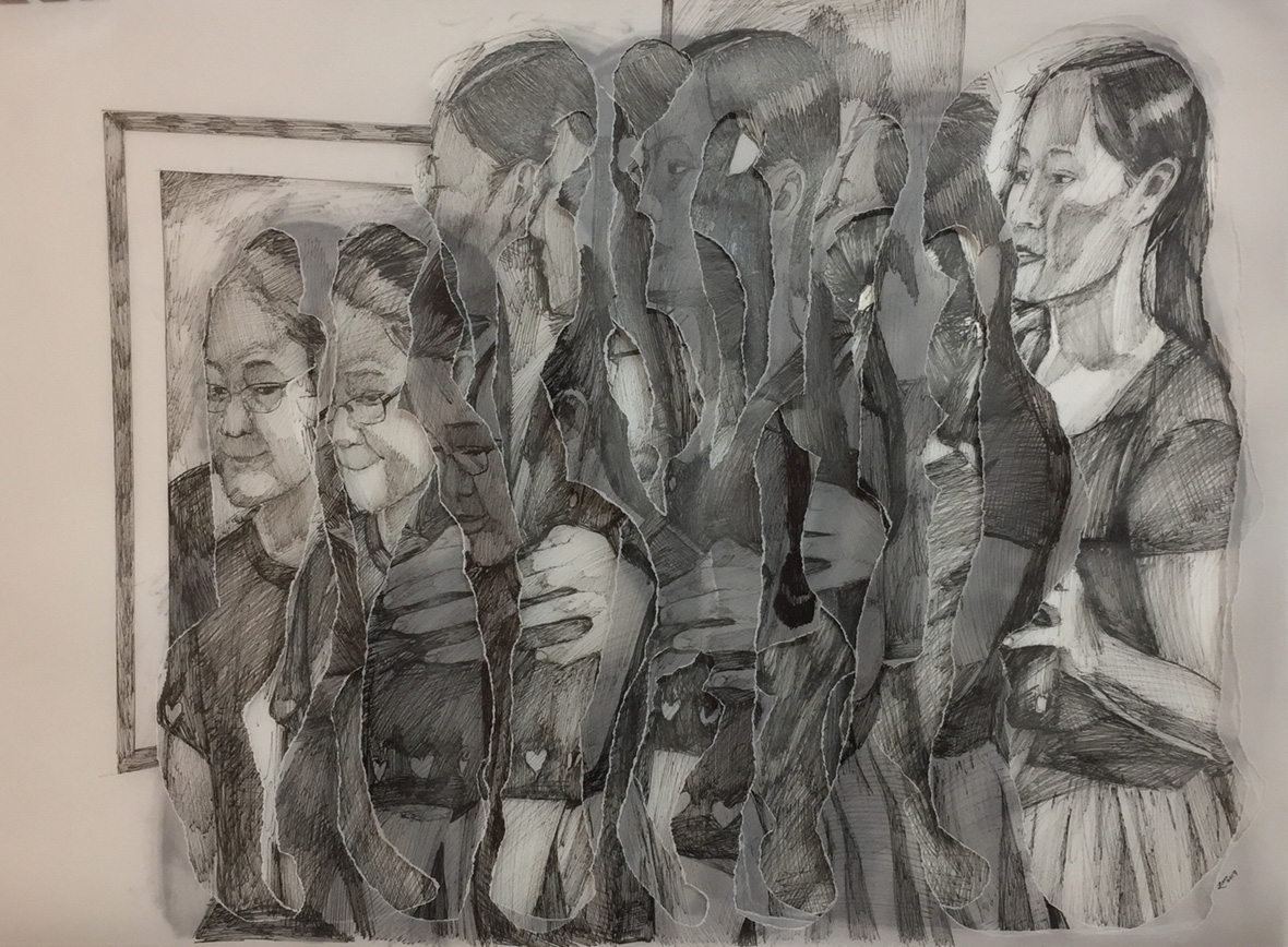 Layered Tracing Paper Art