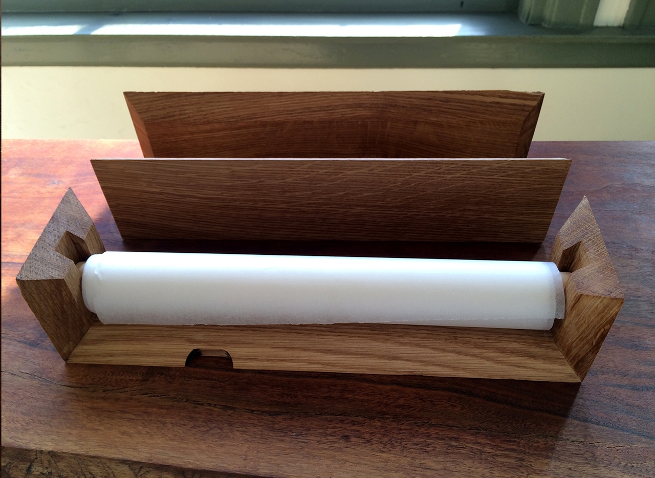 A Minimalist Wooden Box To Hold Your Sketch Paper Roll