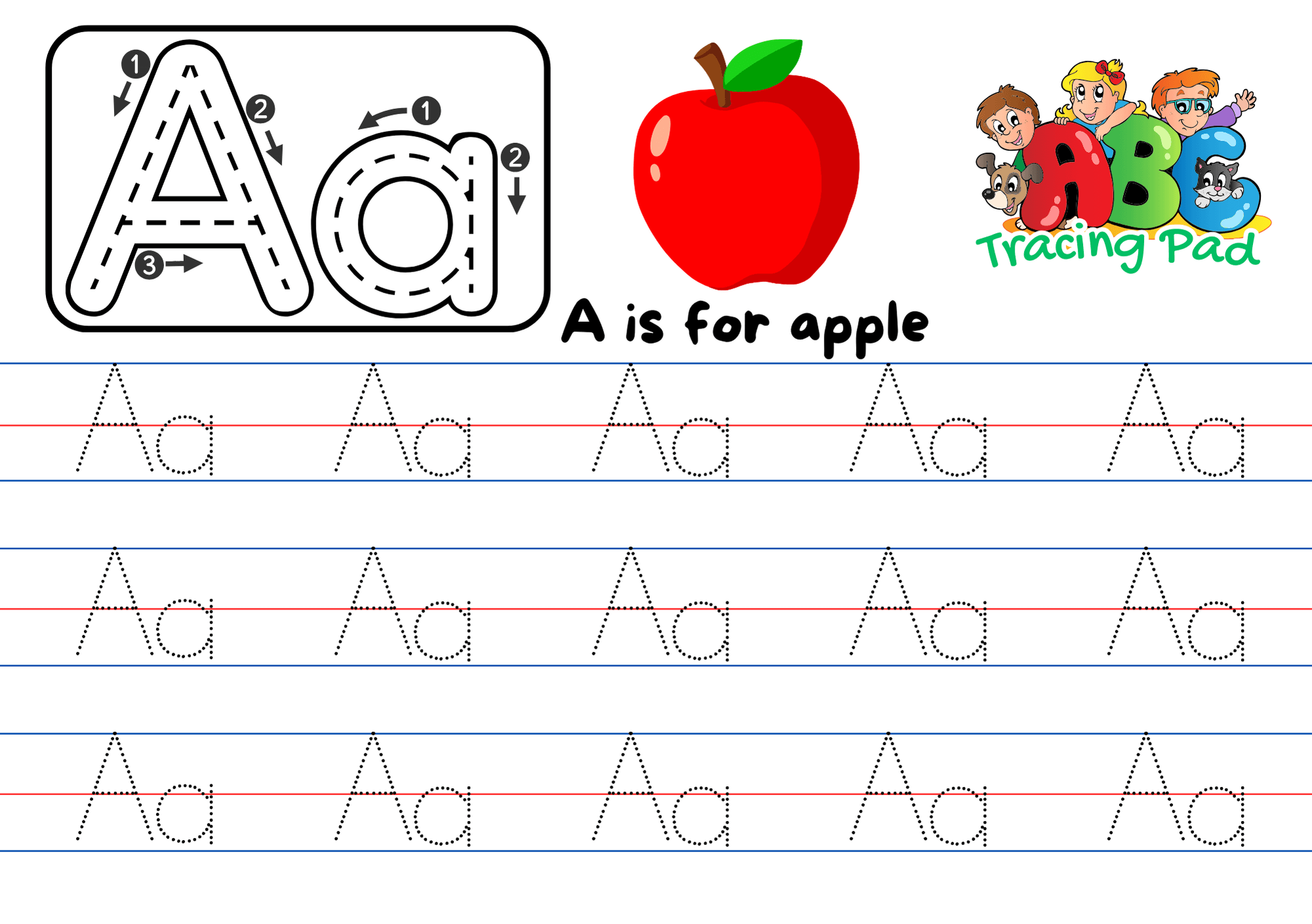 A To Z Tracing Pad For Children By Zamorajericho31 Raket PH