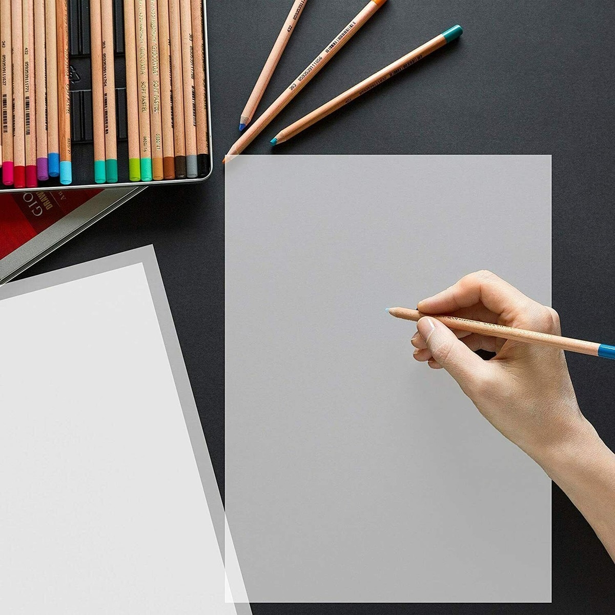  A4 Tracing Paper Ultra Thin Translucent Calligraphy Copy Drawing Sheets Art UK