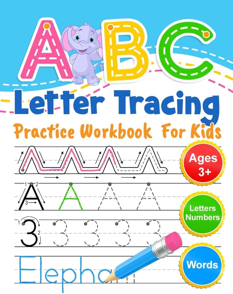 ABC Letter Tracing Practice Workbook For Kids Learning To Write 