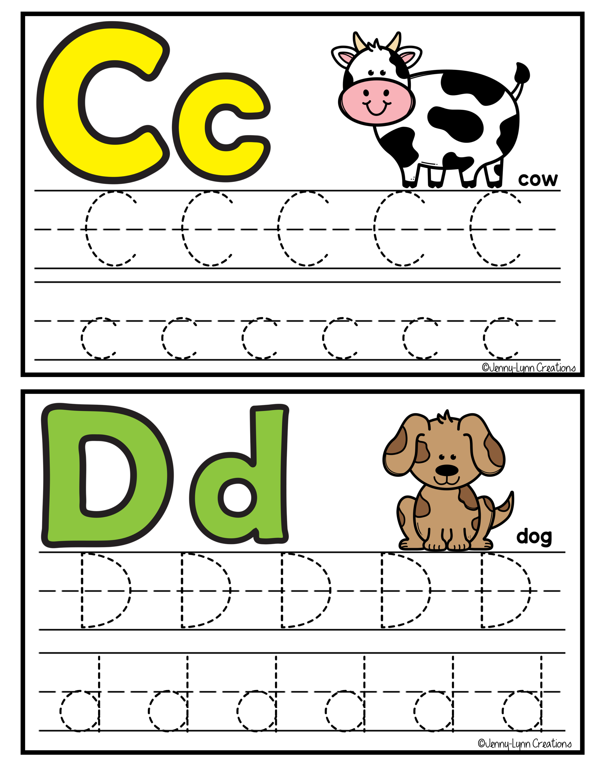 ABC Tracing Cards Made By Teachers