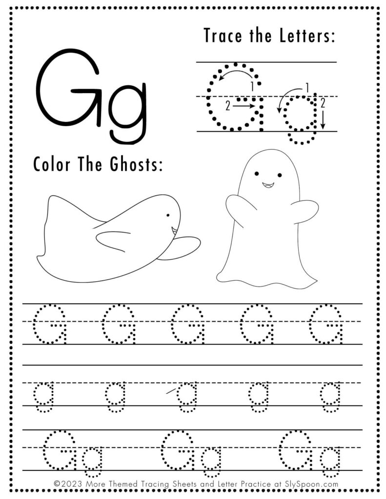 ABC Tracing Worksheets Sly Spoon ABC Tracing Worksheets Sly Spoon