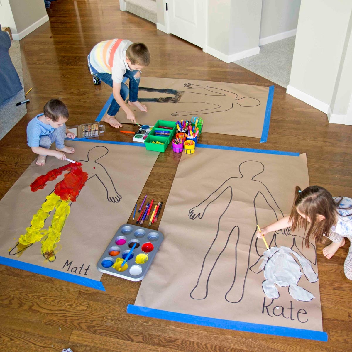 All About Me Body Art Activity Busy Toddler