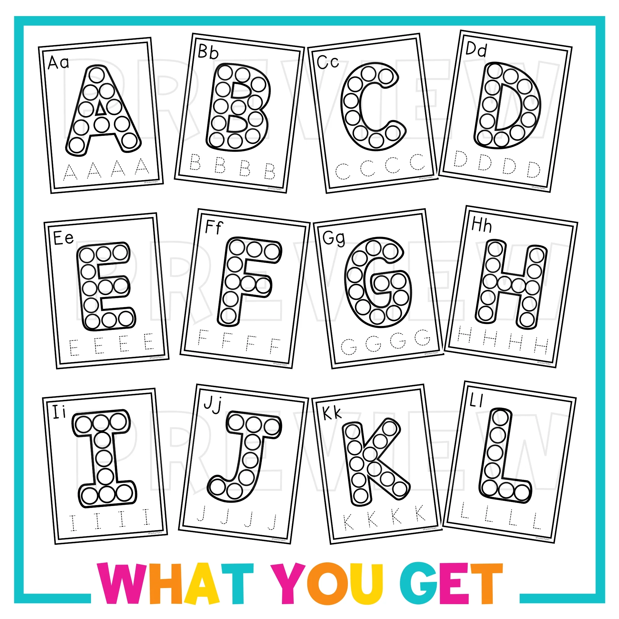 Dotted Letters For Tracing Preschool
