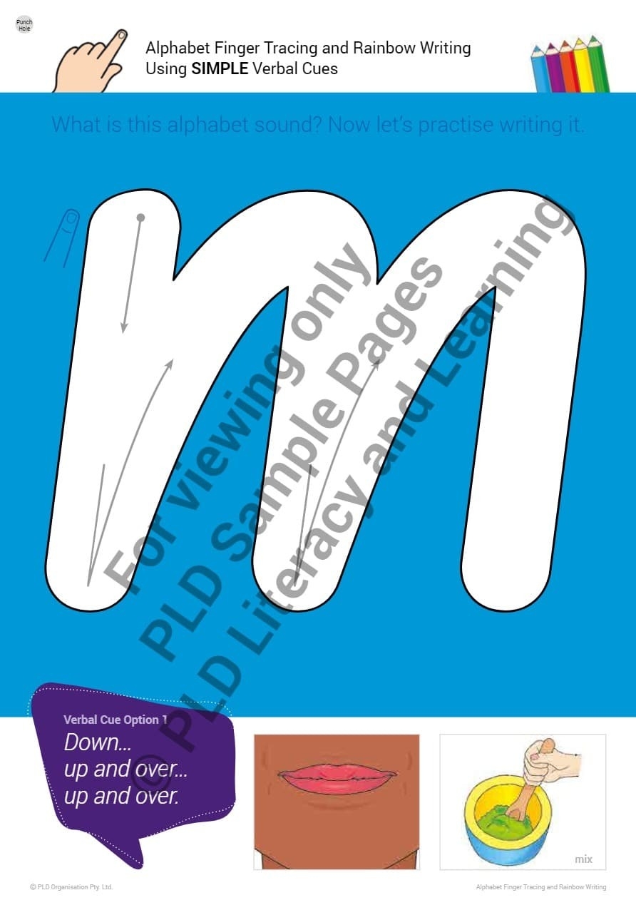 Alphabet Finger Tracing amp Rainbow Writing PLD Literacy PLD 