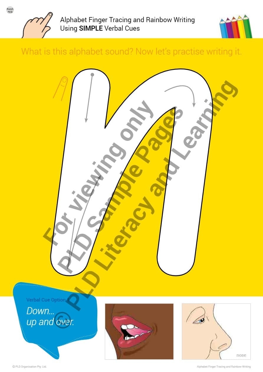 Alphabet Finger Tracing amp Rainbow Writing PLD Literacy PLD 