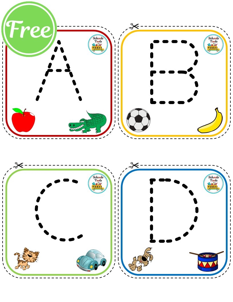 Alphabet Flash Cards Alened 52 Uppercase And Lowercase ABC Flash 