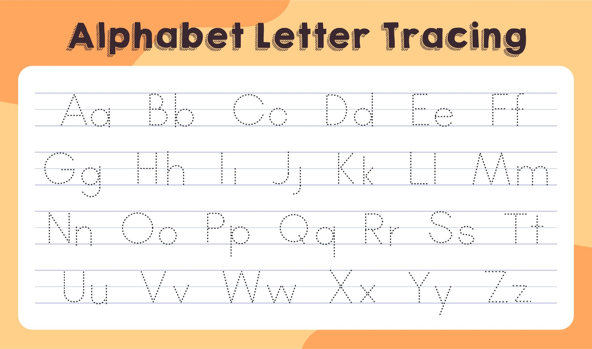 Free Printable Abc Tracing Letters Free Printable Abc Tracing Letters