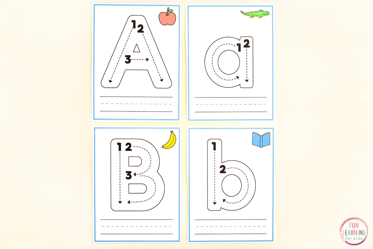 Alphabet Letter Tracing Task Cards