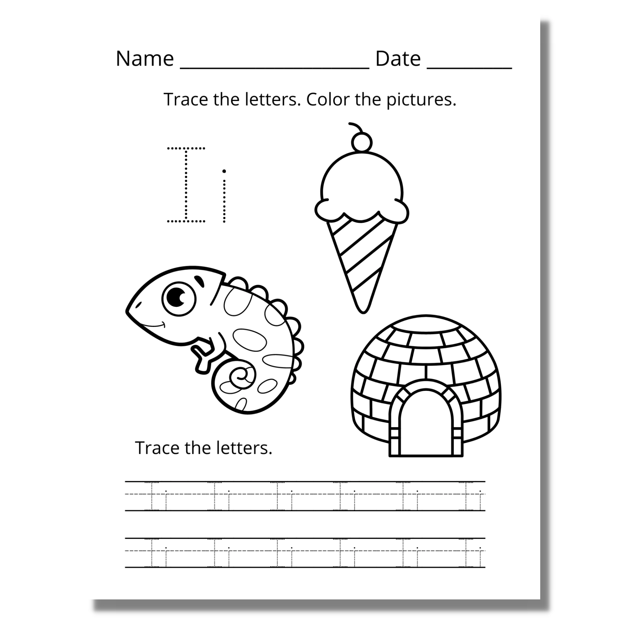 Alphabet Coloring And Tracing Worksheets