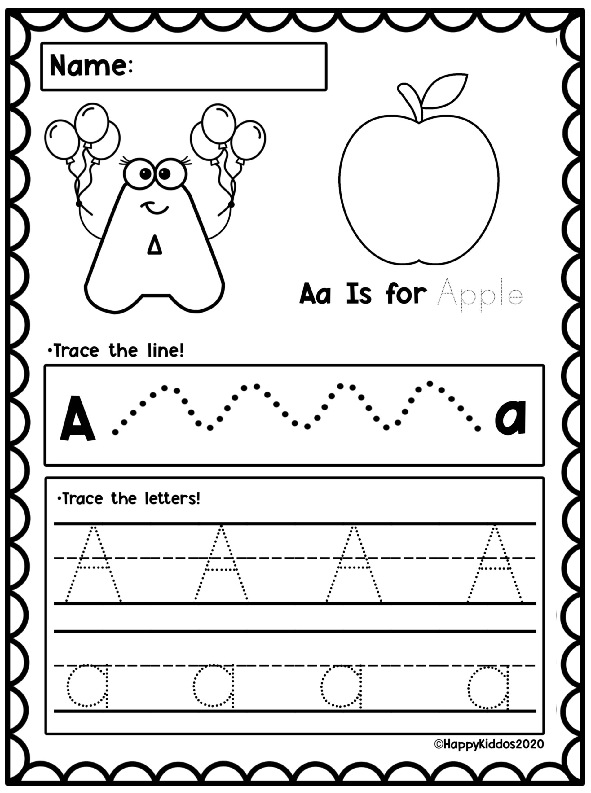 Alphabet Trace And Color Set 4 Made By Teachers