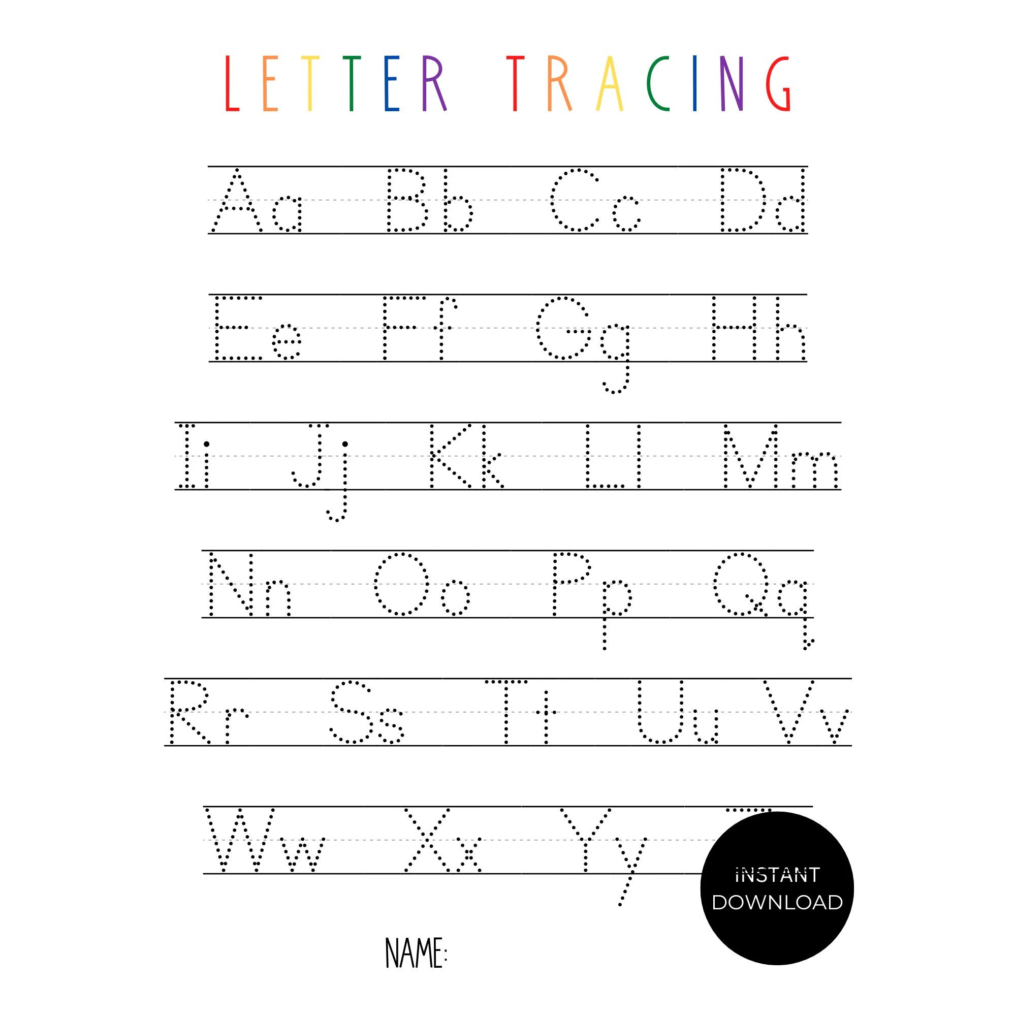 Alphabet Tracing Alphabet Worksheet Letter Tracing Tracing 