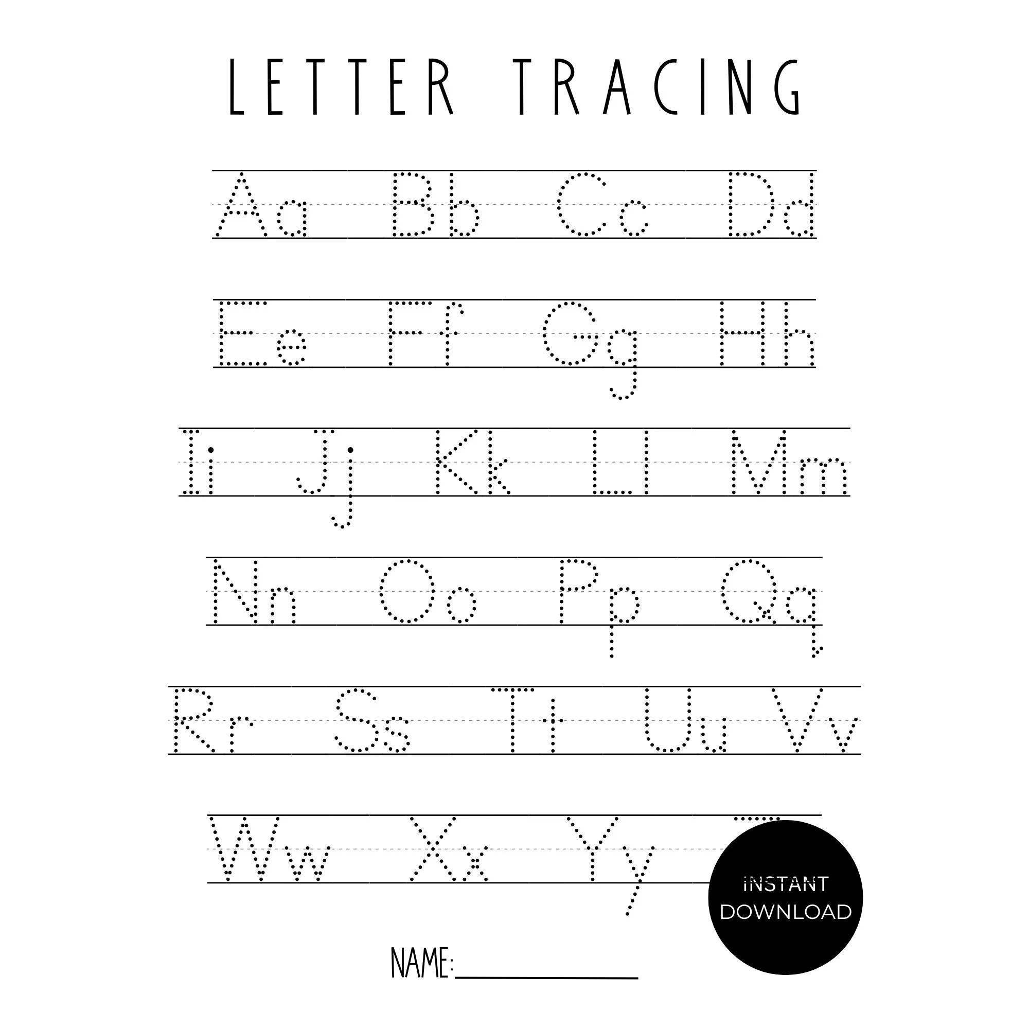 Alphabet Tracing Alphabet Worksheet Letter Tracing Tracing 