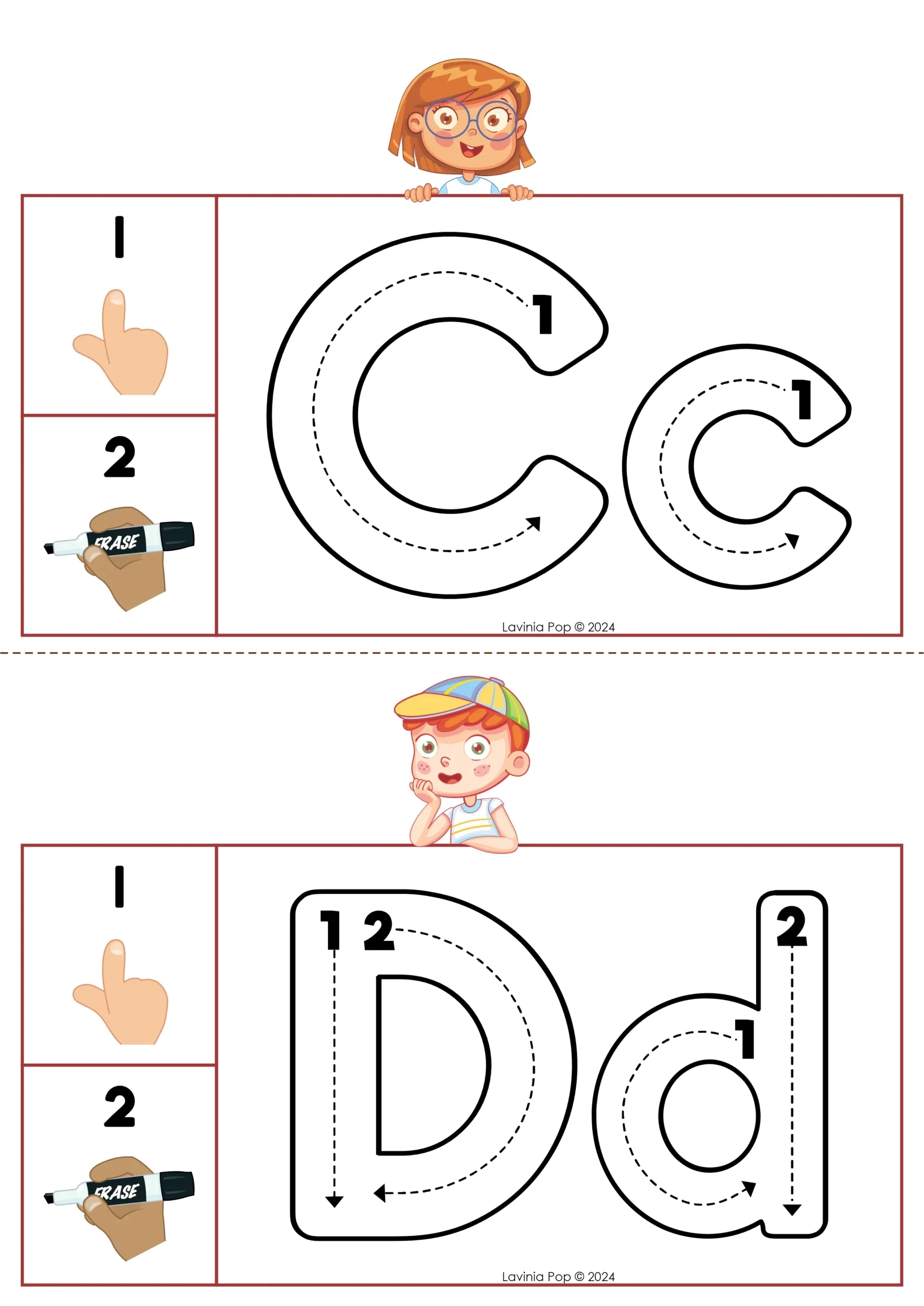 Alphabet Finger Tracing Cards