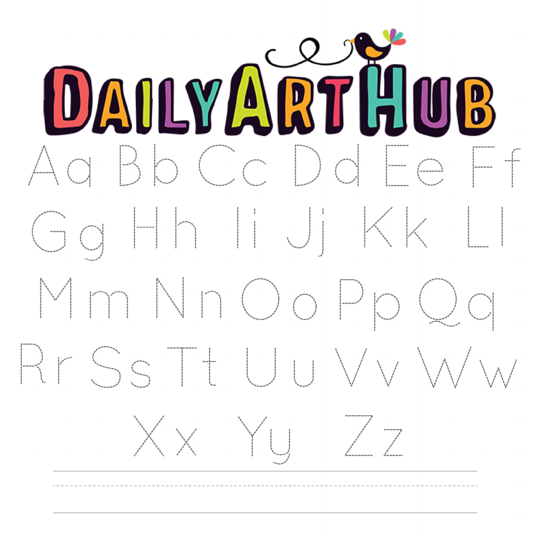 Alphabet Tracing Svg