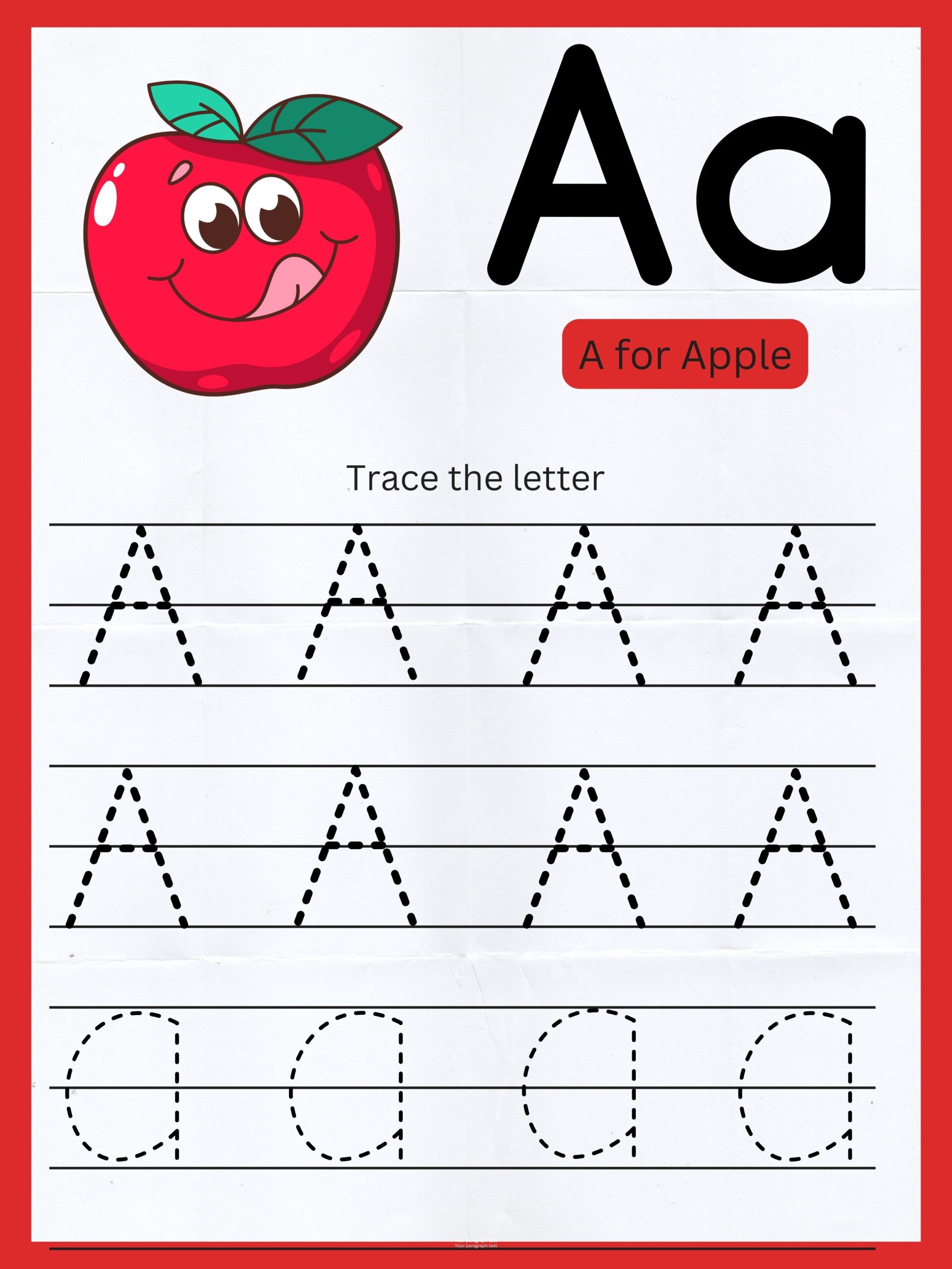 Tracing Guide For The Alphabet