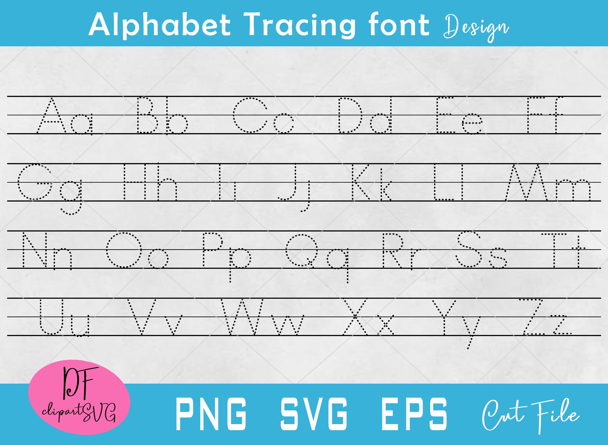 Alphabet Tracing Letters ABC Writing Practice digital Download 