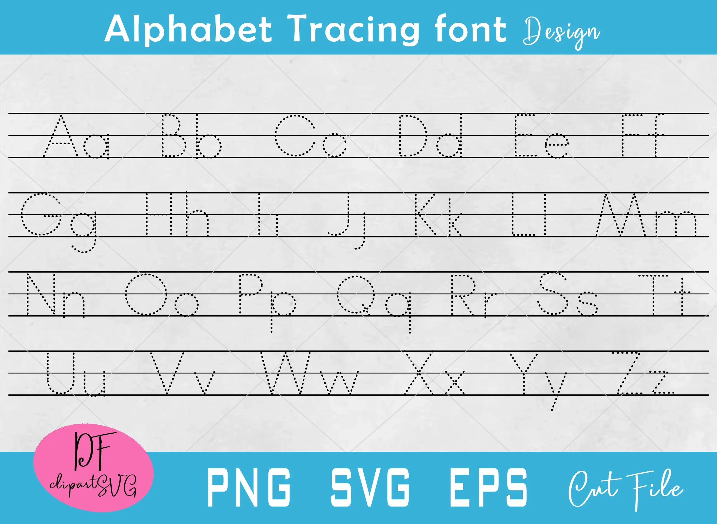 Alphabet Tracing Letters ABC Writing Practice digital Download 