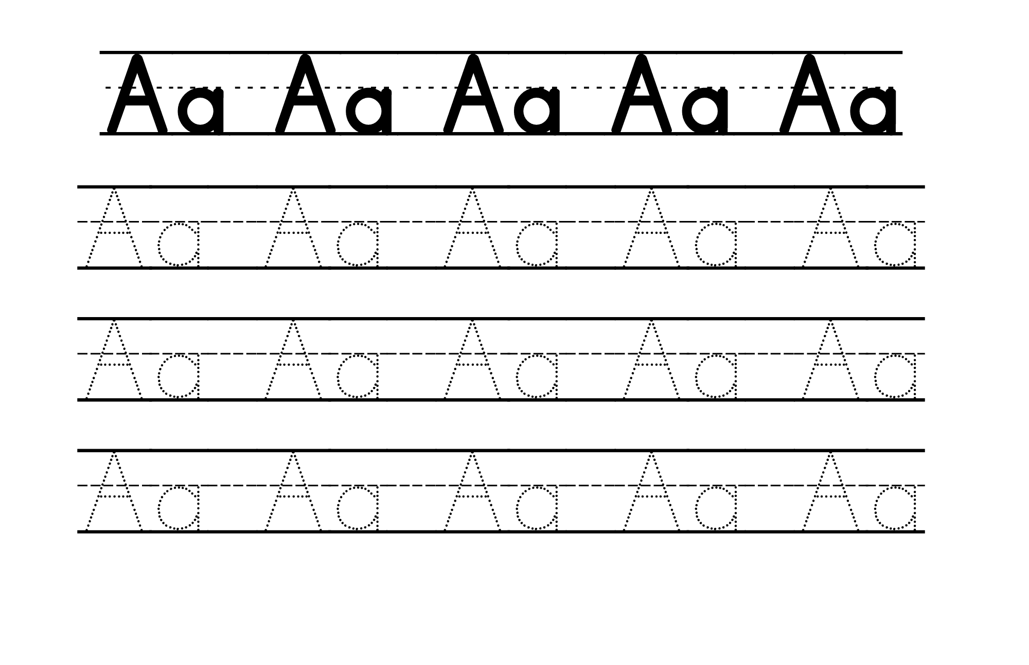 Alphabet Tracing Pad Letter A To D By Zahraabby09 Raket PH