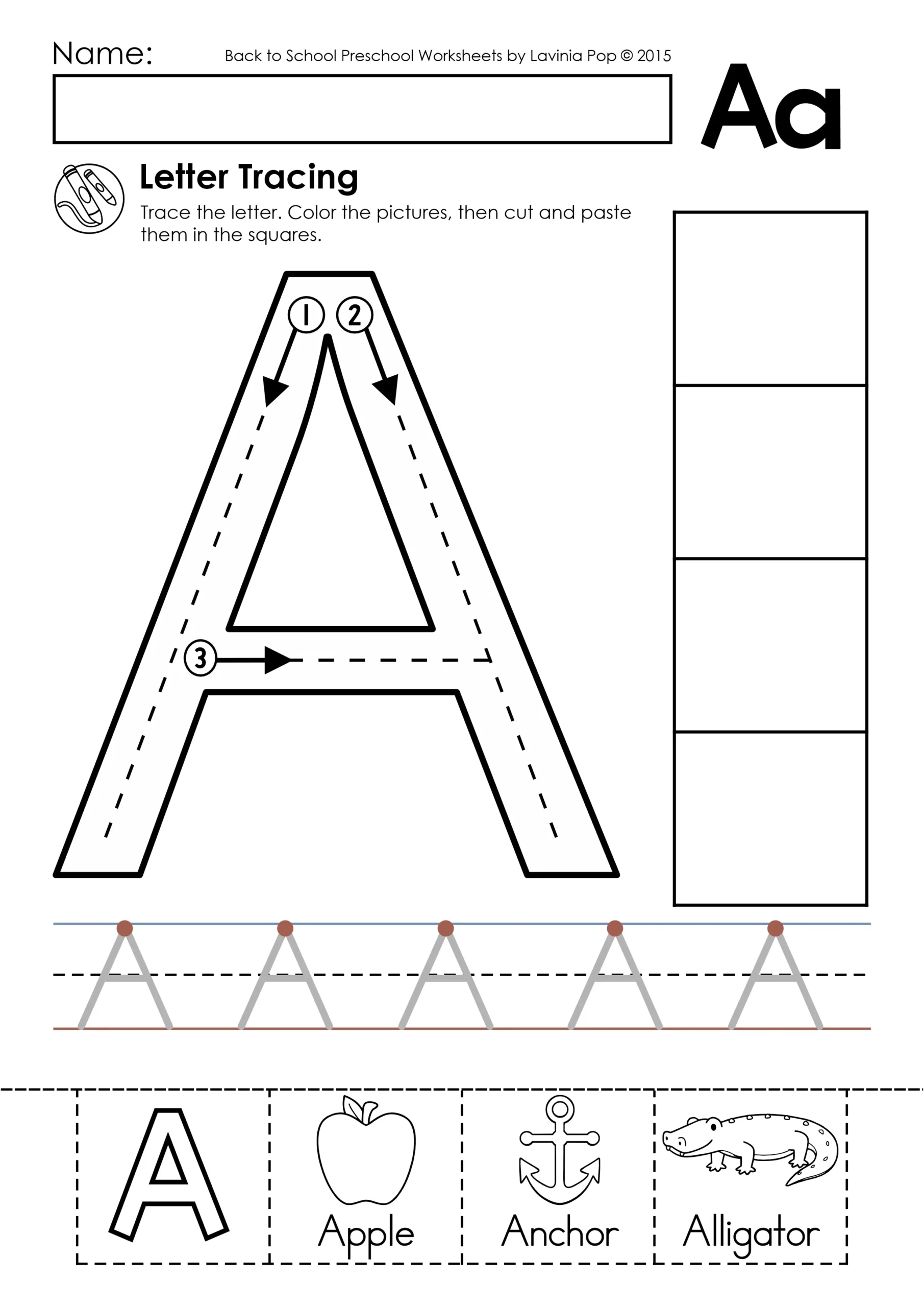 Alphabet Tracing Practice Worksheets