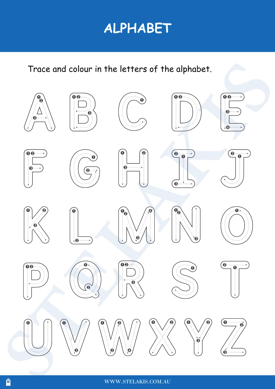 Alphabet Tracing Sheet