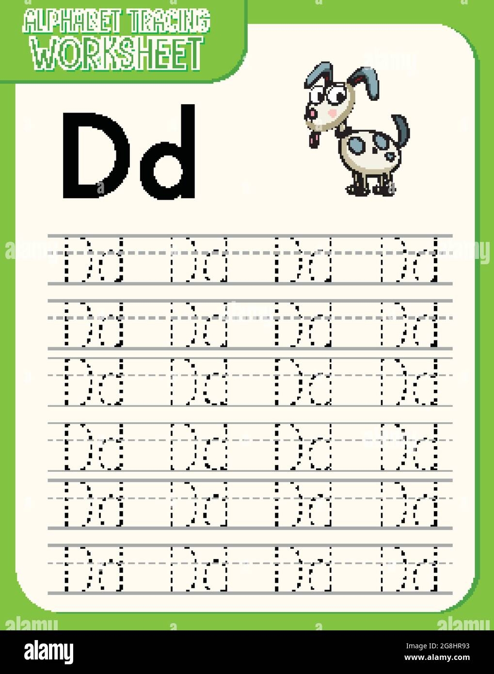 Letter Tracing Worksheets D