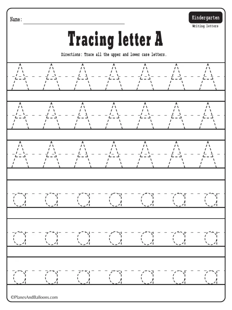 Upper And Lowercase Letters Tracing Worksheets
